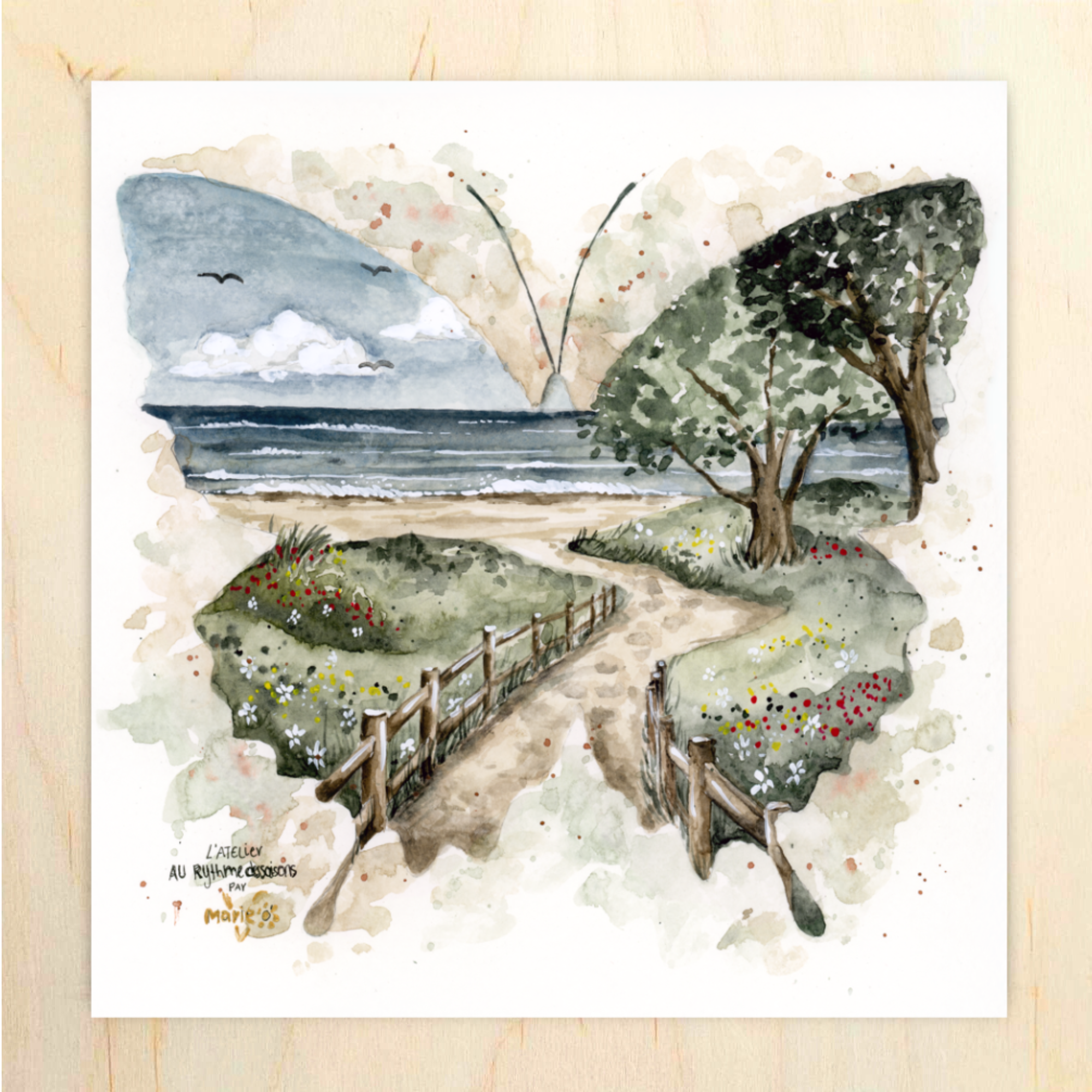 Juste avant la plage