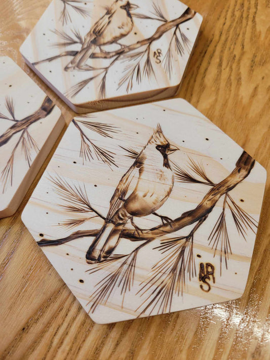 Sous-verre - Cardinal