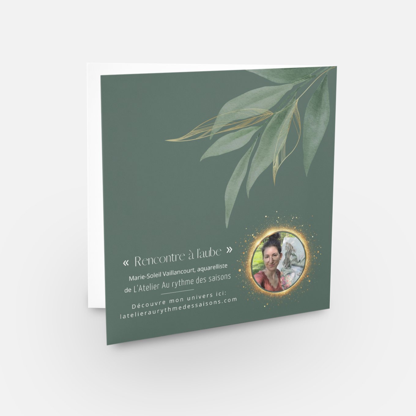 Carte de souhait - Rencontre à l'aube -